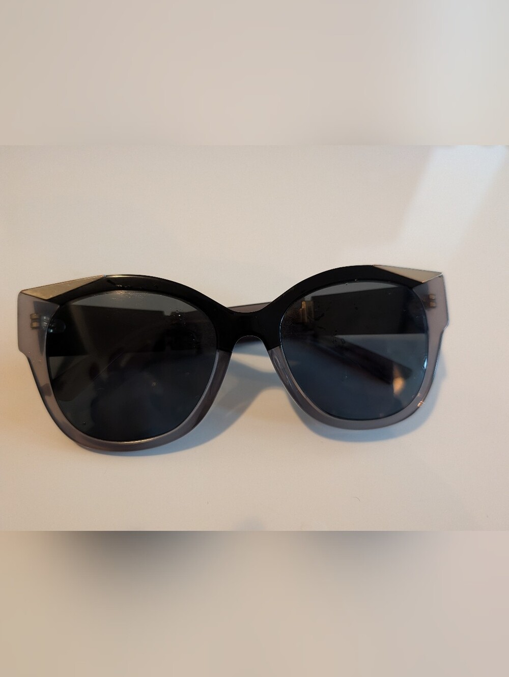 Prada Women’s Black Gradient Round Sunglasses